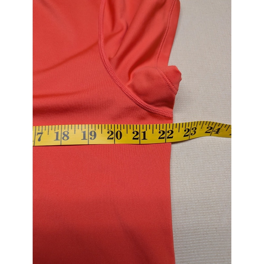 HBC Sport Women Shirt Size XL Orange Fast Dry Polyester Blend V Neck Short Sleev - Picture 4 of 6